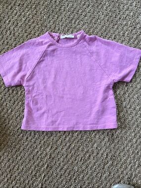 Zara Lilac Short-Sleeve Crewneck Tee
